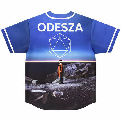 ODESZA Bright Blue Photographic Beach Rave Baseball Jersey