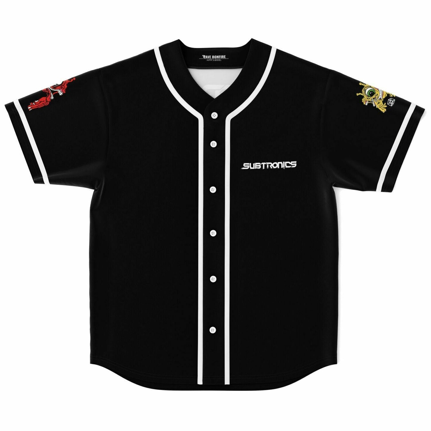 Subtronics Black One Eyed Rave Baseball Jersey