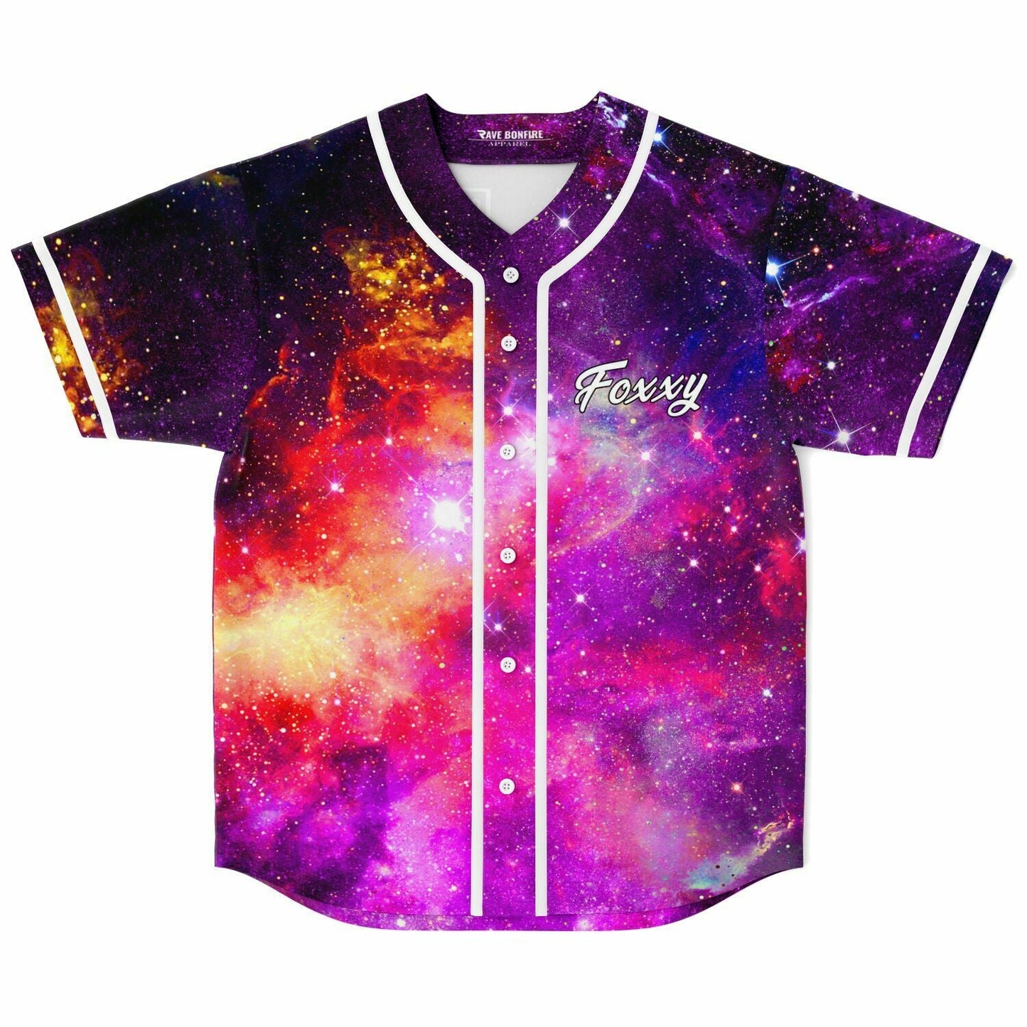 Illenium Purple Colorful Nebula Rave Baseball Jersey