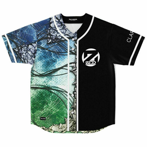 Zedd Split ‘Clarity’ Shattered Rave Baseball Jersey