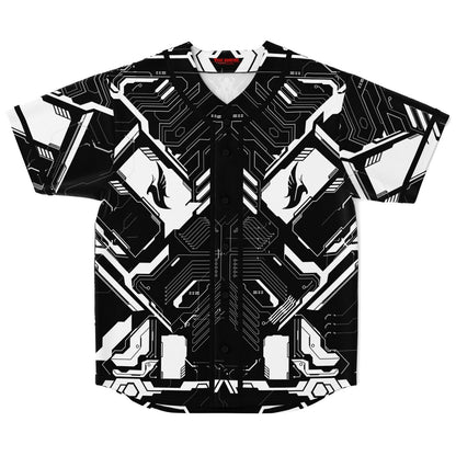 Illenium Black White Mechanical Rave Baseball Jersey