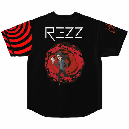 Rezz Black Hypnotic Red Rave Baseball Jersey