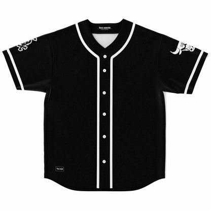 Black White Geometric Rave Baseball Jersey