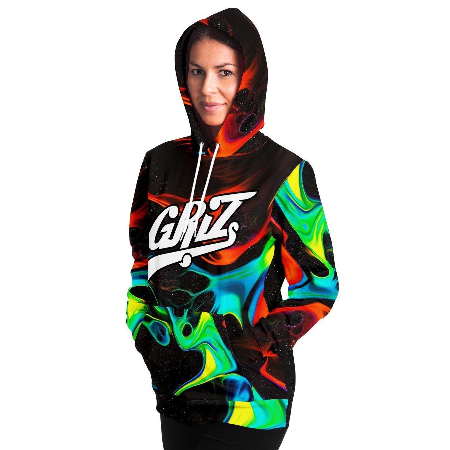 GRiZ Script Liquid Paint Rave Hoodie