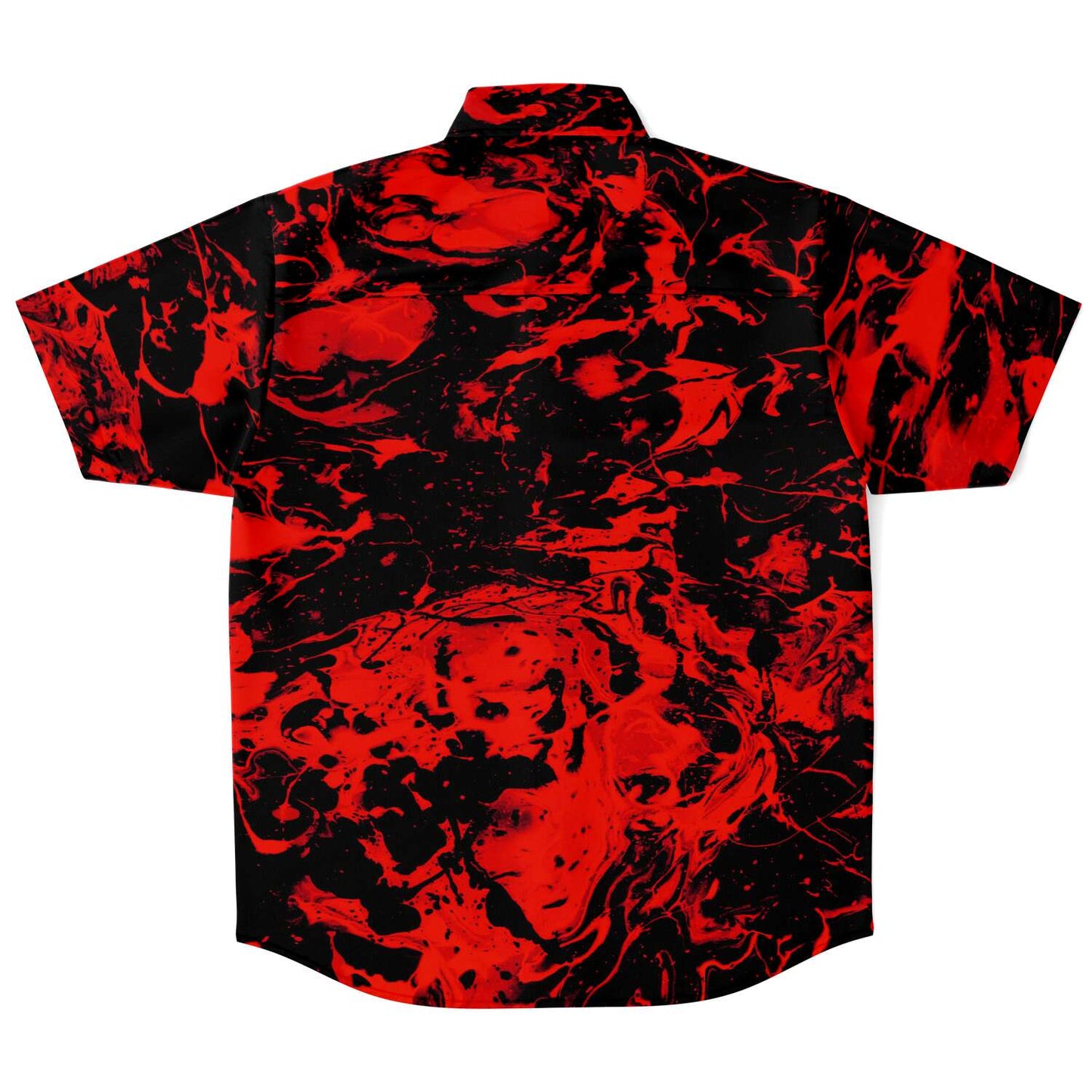 B&R trippy short sleeve button down shirt