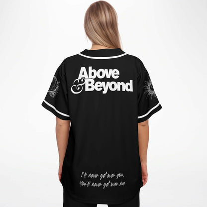 Above & Beyond Black Clean Jersey Rave Baseball Jersey
