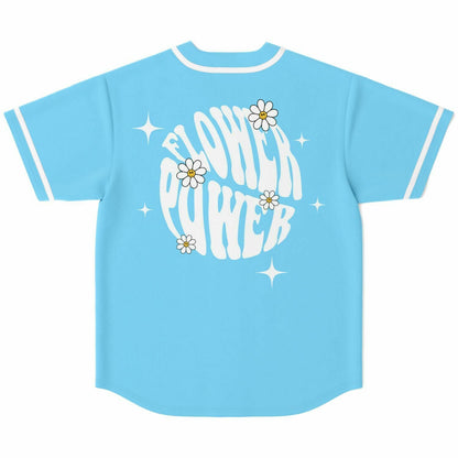 Light Sky Retro Groovy Rave Baseball Jersey