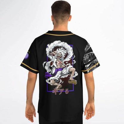 Black One Piece Rave Baseball Jersey