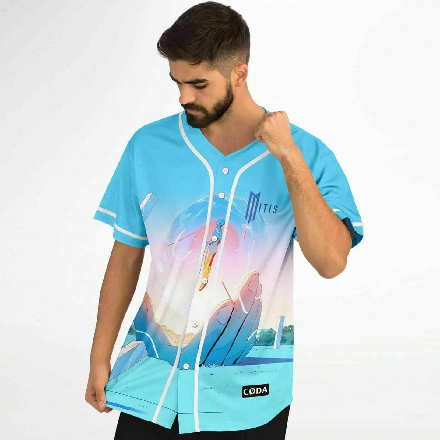 MITIS Light Sky Surreal Scene Rave Baseball Jersey