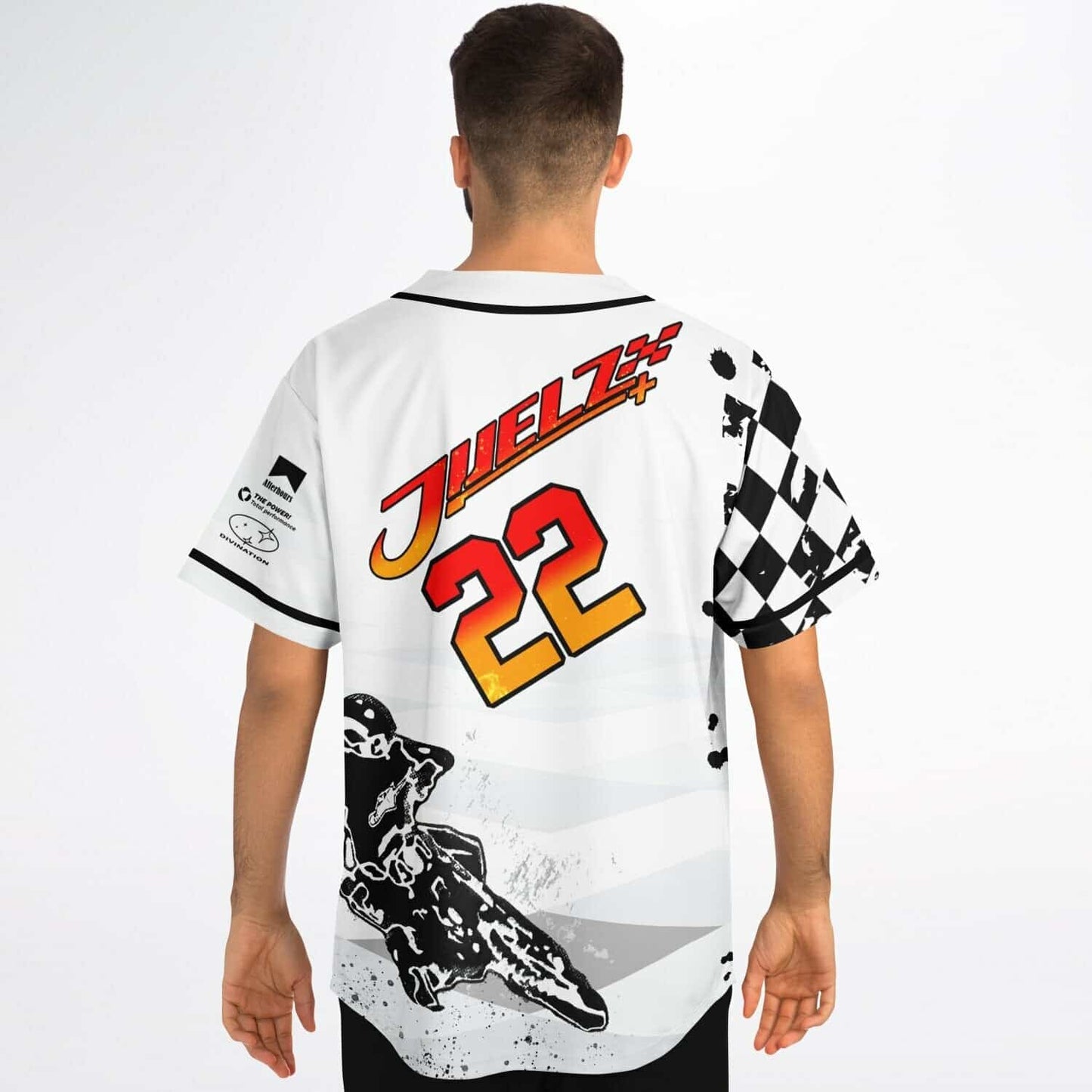 Juelz White Motorsport Rave Baseball Jersey