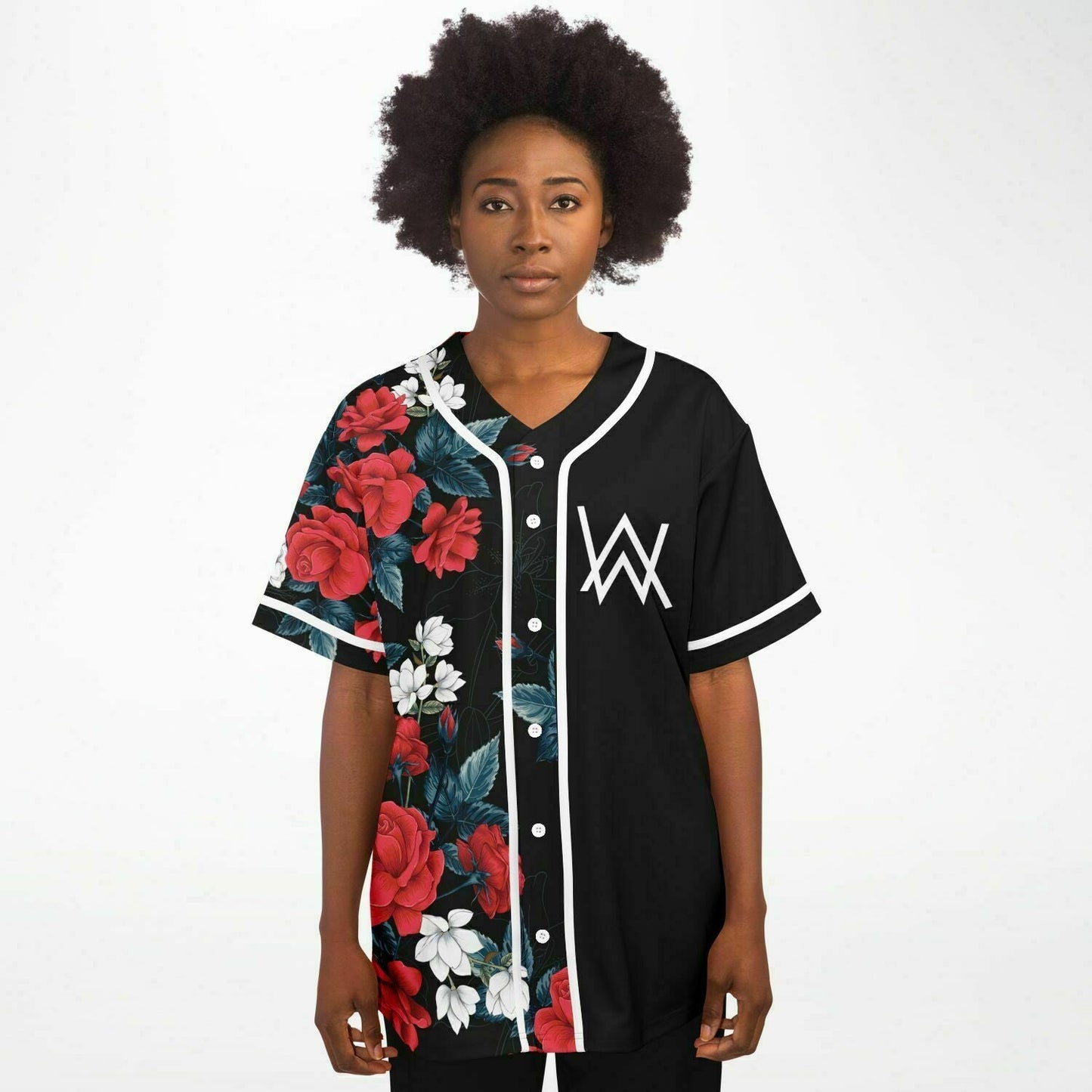 Alan Walker Black Split Rave Baseball Jersey