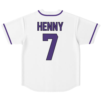 White Cognac Liquor Rave Baseball Jersey