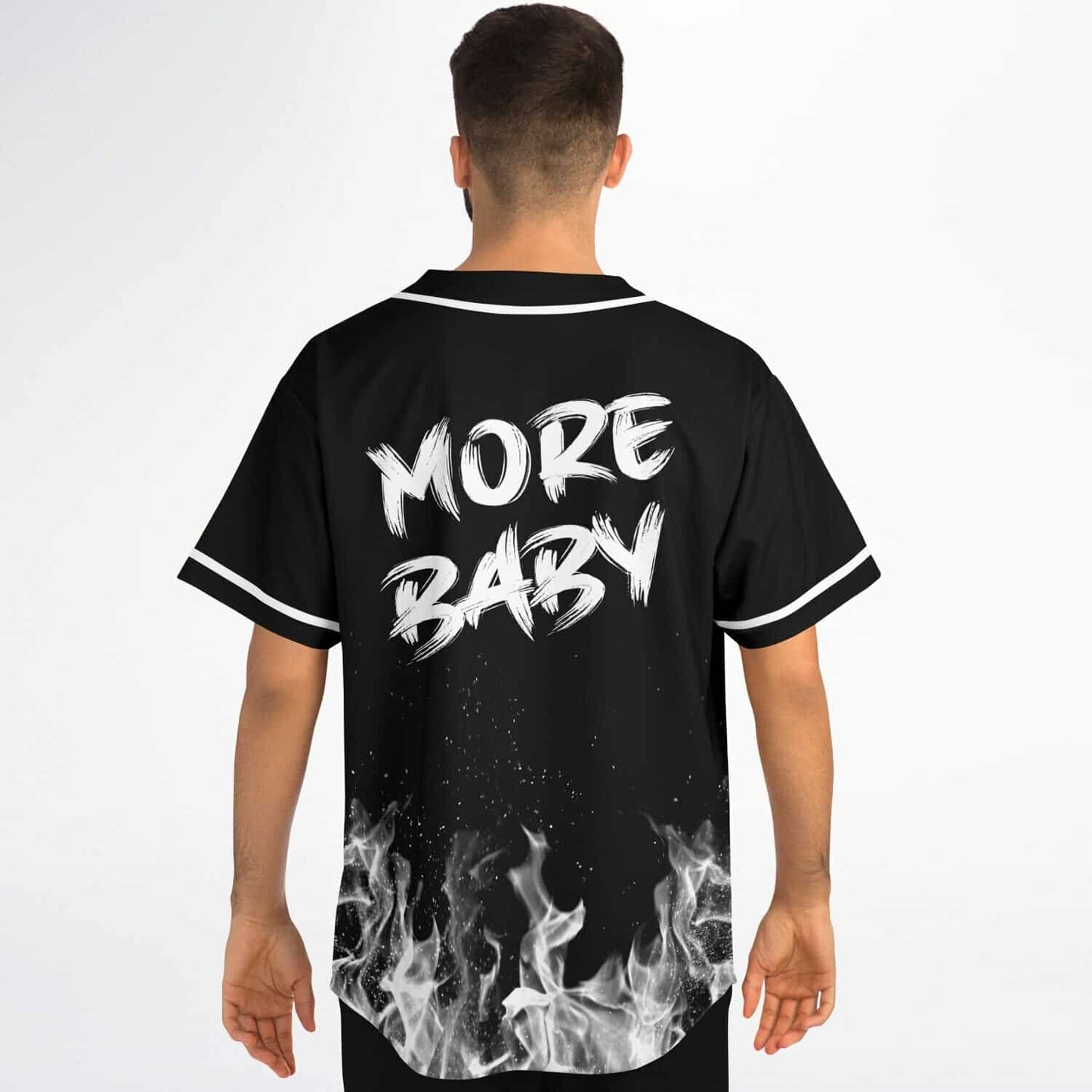Chris Lake Black Rising Flames Rave Baseball Jersey