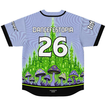 GRiZ Lavender Psychedelic Emerald Rave Baseball Jersey