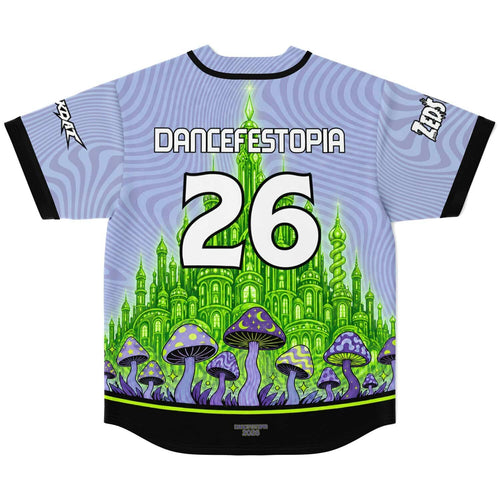 GRiZ Lavender Psychedelic Emerald Rave Baseball Jersey