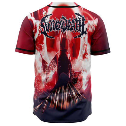 SVDDEN DEATH Deep Red Stormy Haze Rave Baseball Jersey
