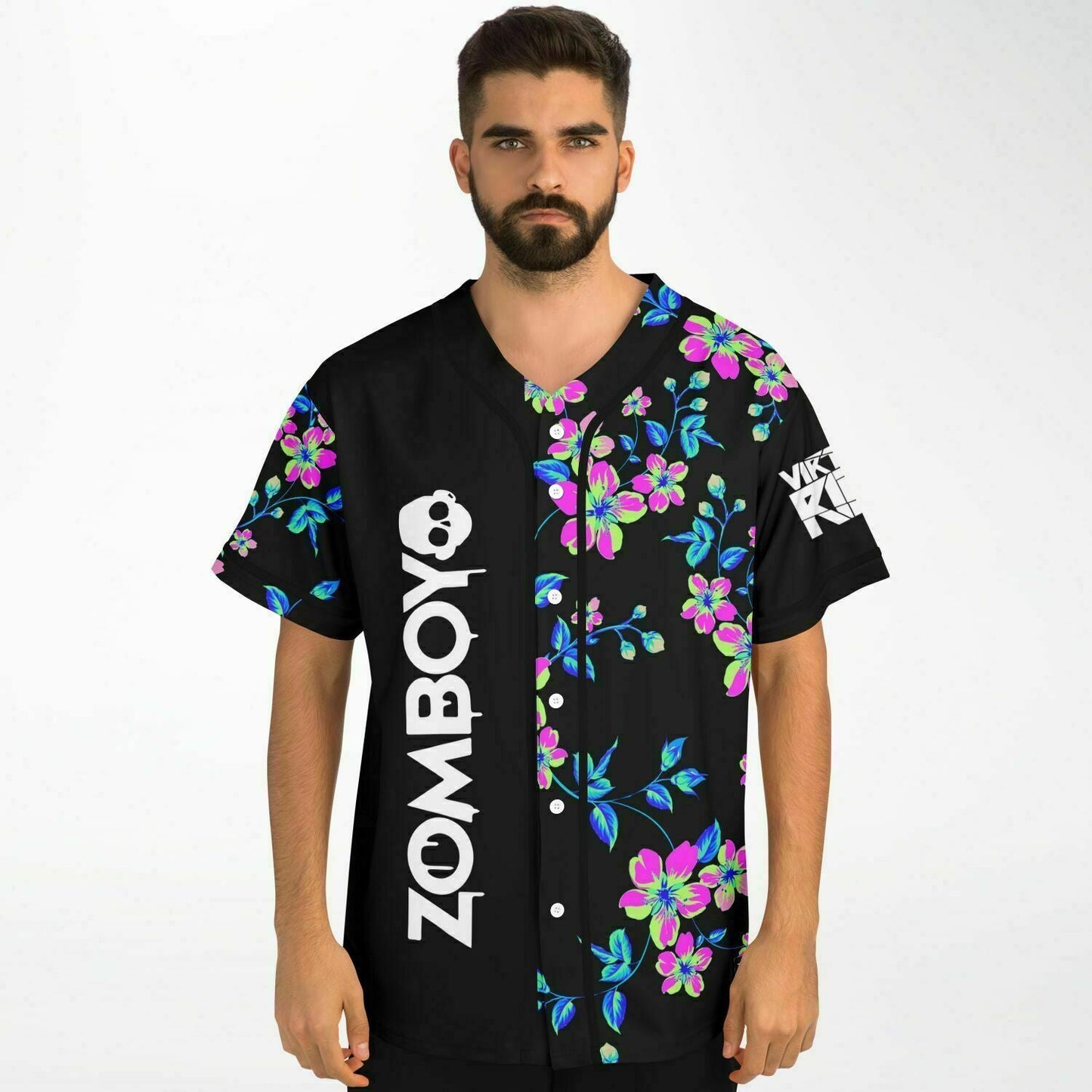 Zomboy Black Neon Cherry Rave Baseball Jersey
