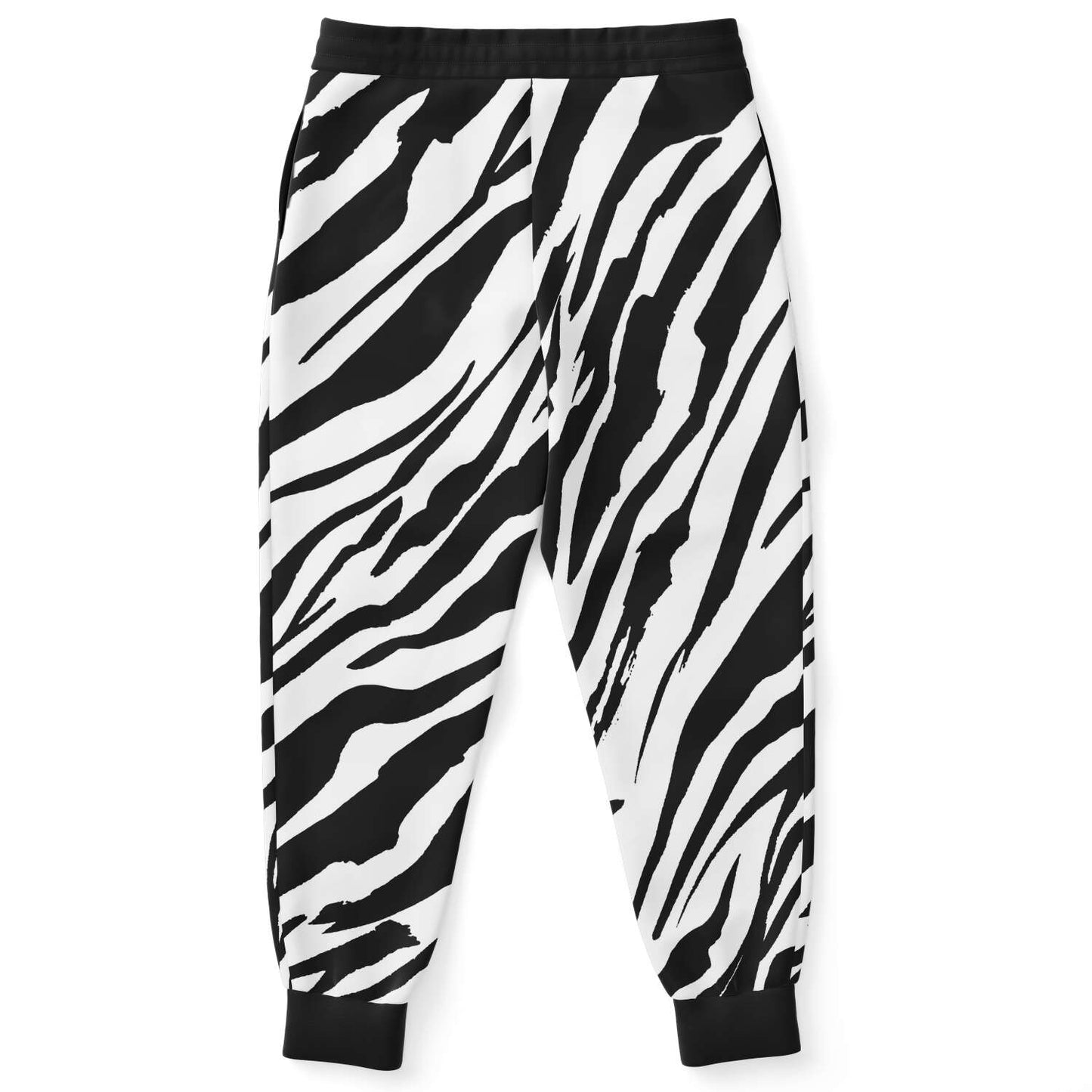 Black White Zebra Rave Joggers