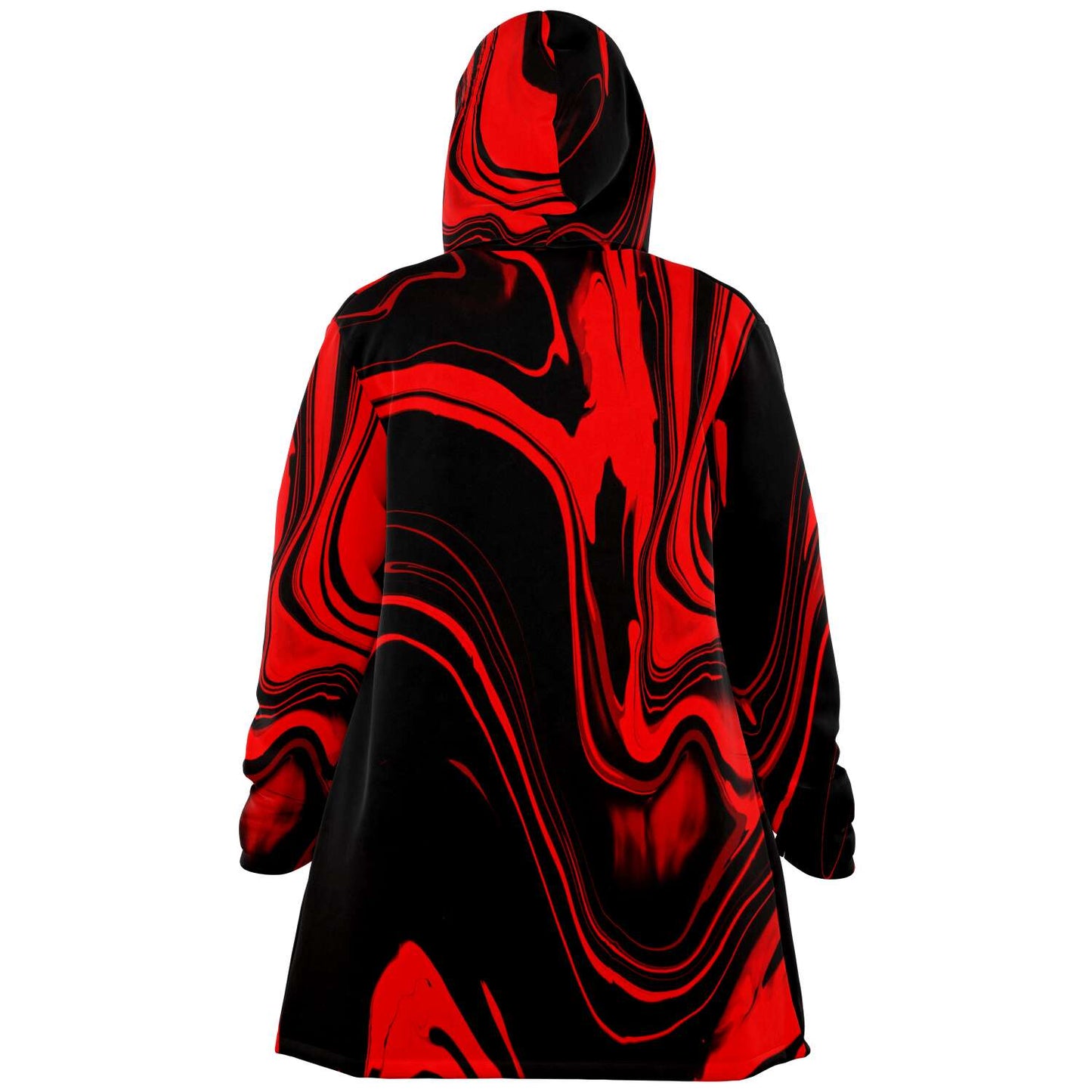 Black Red Liquid Rave Cloak