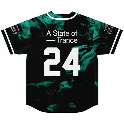 A State of Trance Black Marbled Rave Baseball Jersey