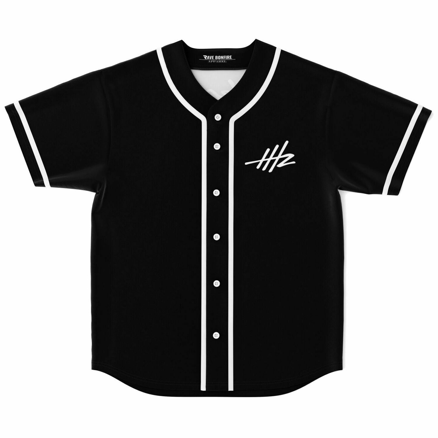 Headhunterz Black Hhz Monogram Rave Baseball Jersey