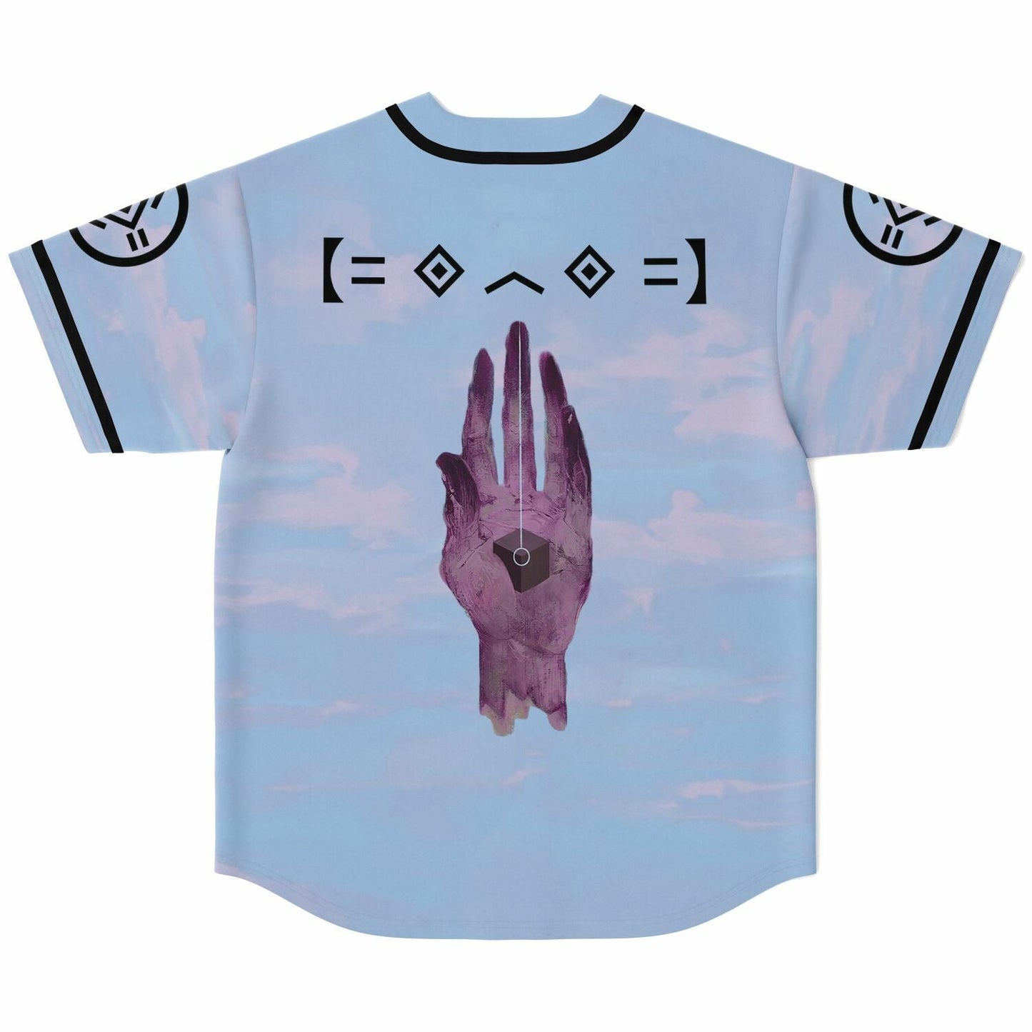 Light Blue Pastel Sky Rave Baseball Jersey
