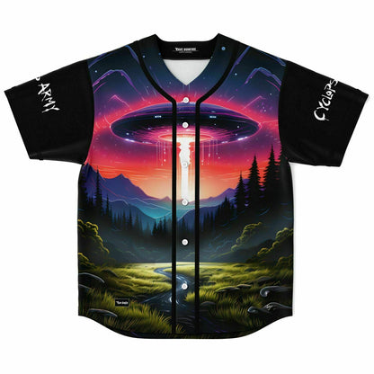 Cyclops Black Sleeves Rave Baseball Jersey