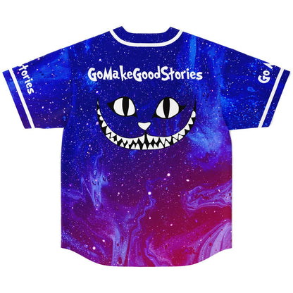 Deep Blue Starry Galaxy Rave Baseball Jersey