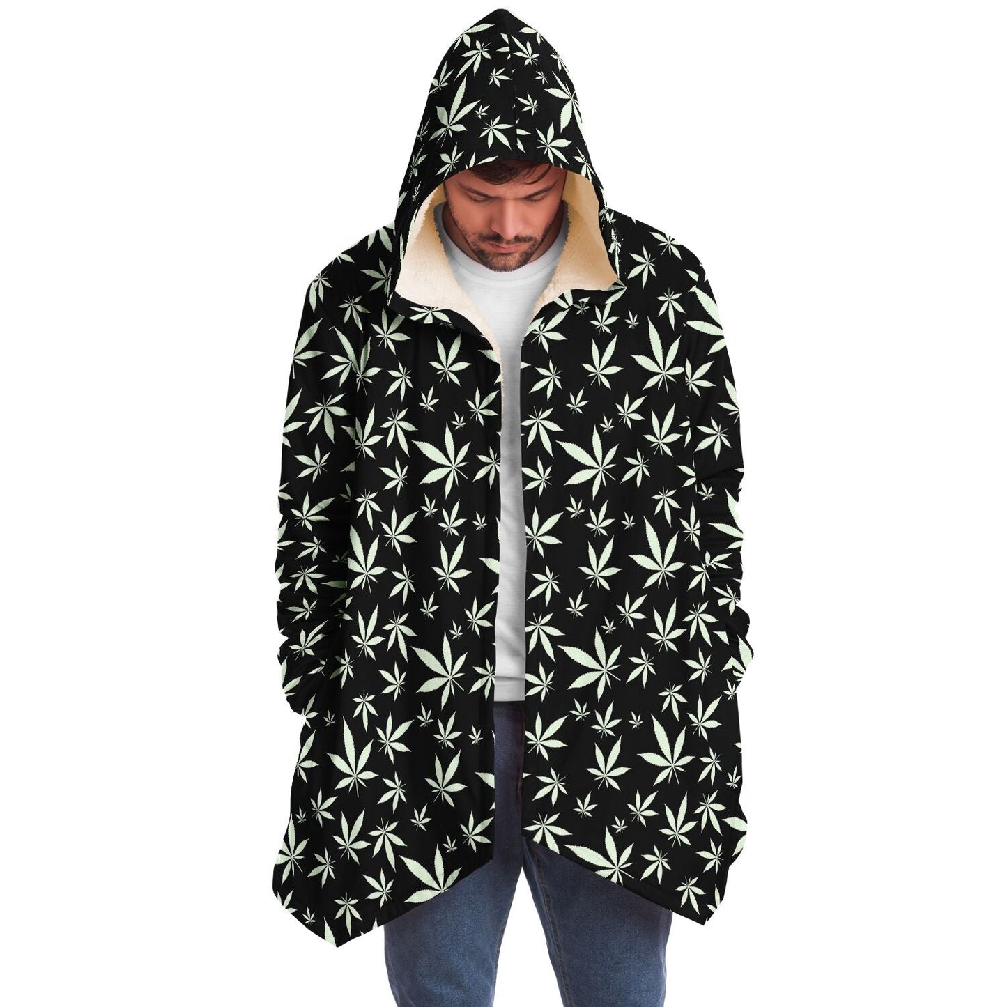 Black Cartoon Alien Rave Cloak