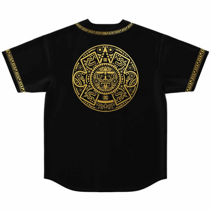 Black Aztec Rave Baseball Jersey