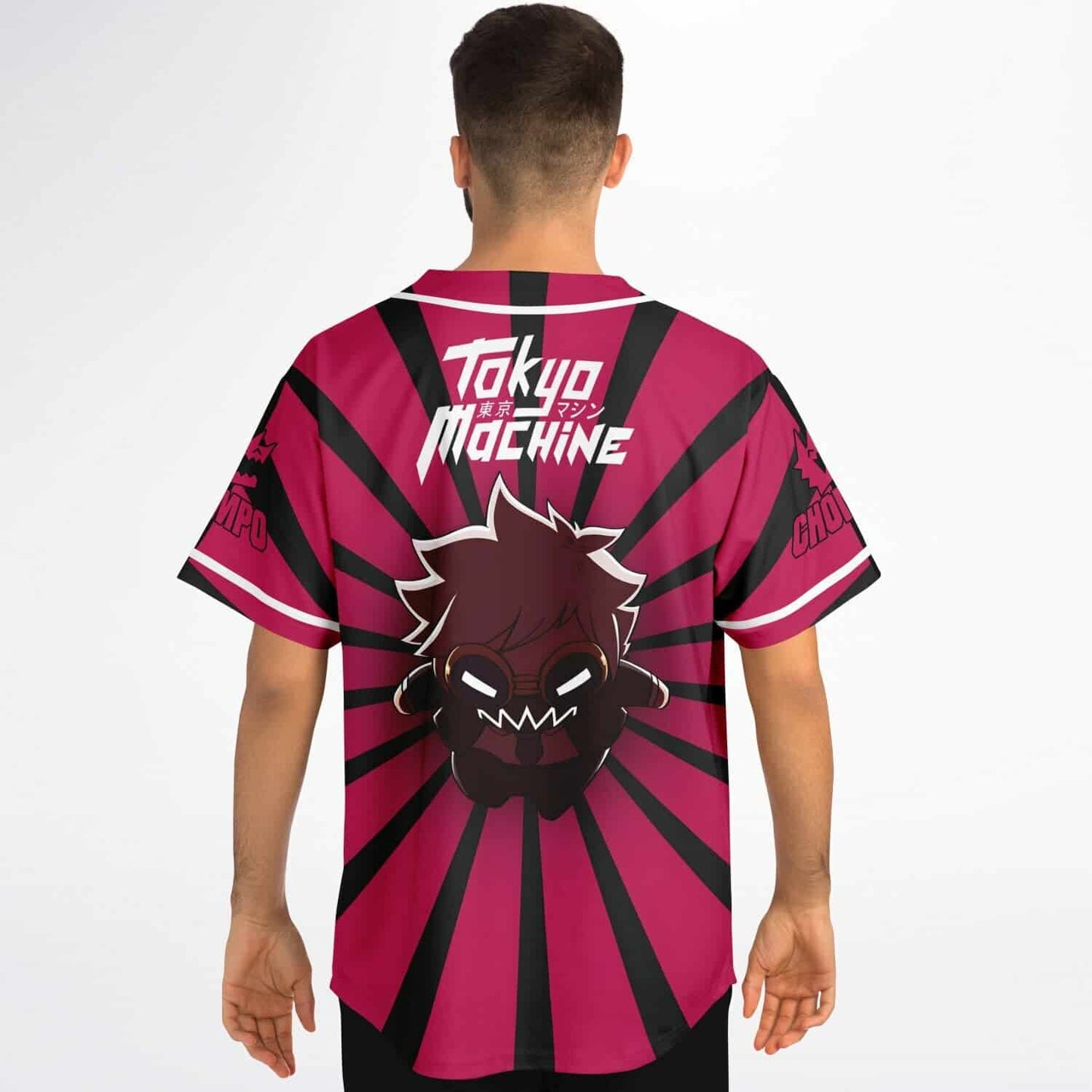Tokyo Machine Black Hot Cartoon Monster Rave Baseball Jersey