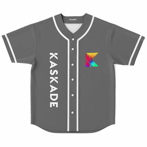 Kaskade Charcoal Grey Geometric ‘K’ Rave Baseball Jersey