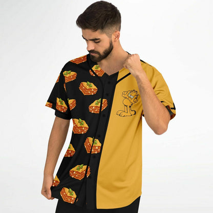 Black Mustard Garfield Cat Rave Baseball Jersey