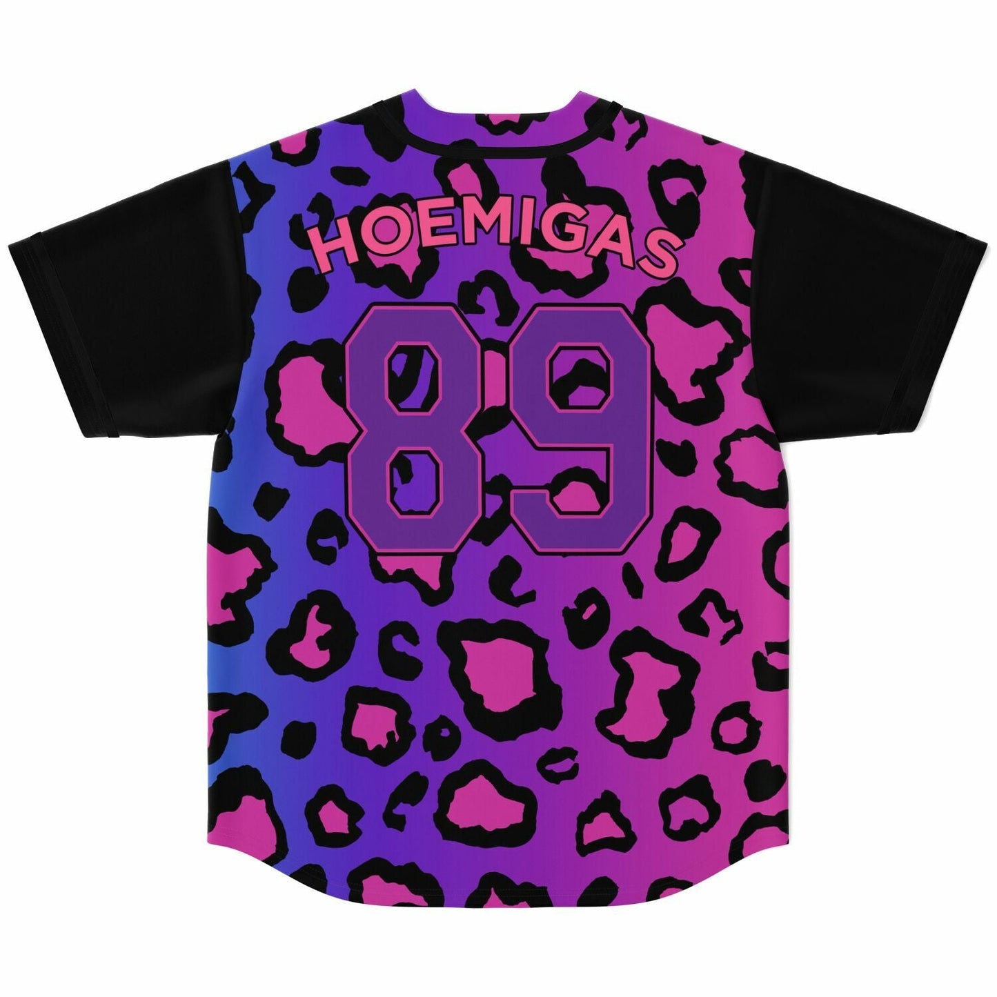 Purple Pink Leopard Rave Baseball Jersey