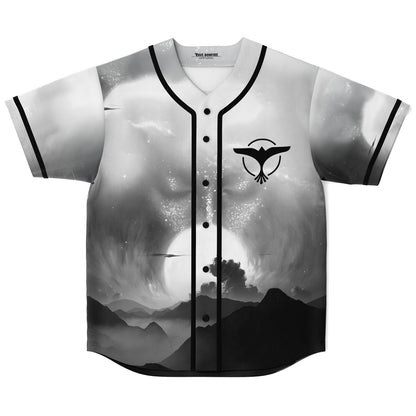 Tiesto Grayscale Black Cosmic Rave Baseball Jersey