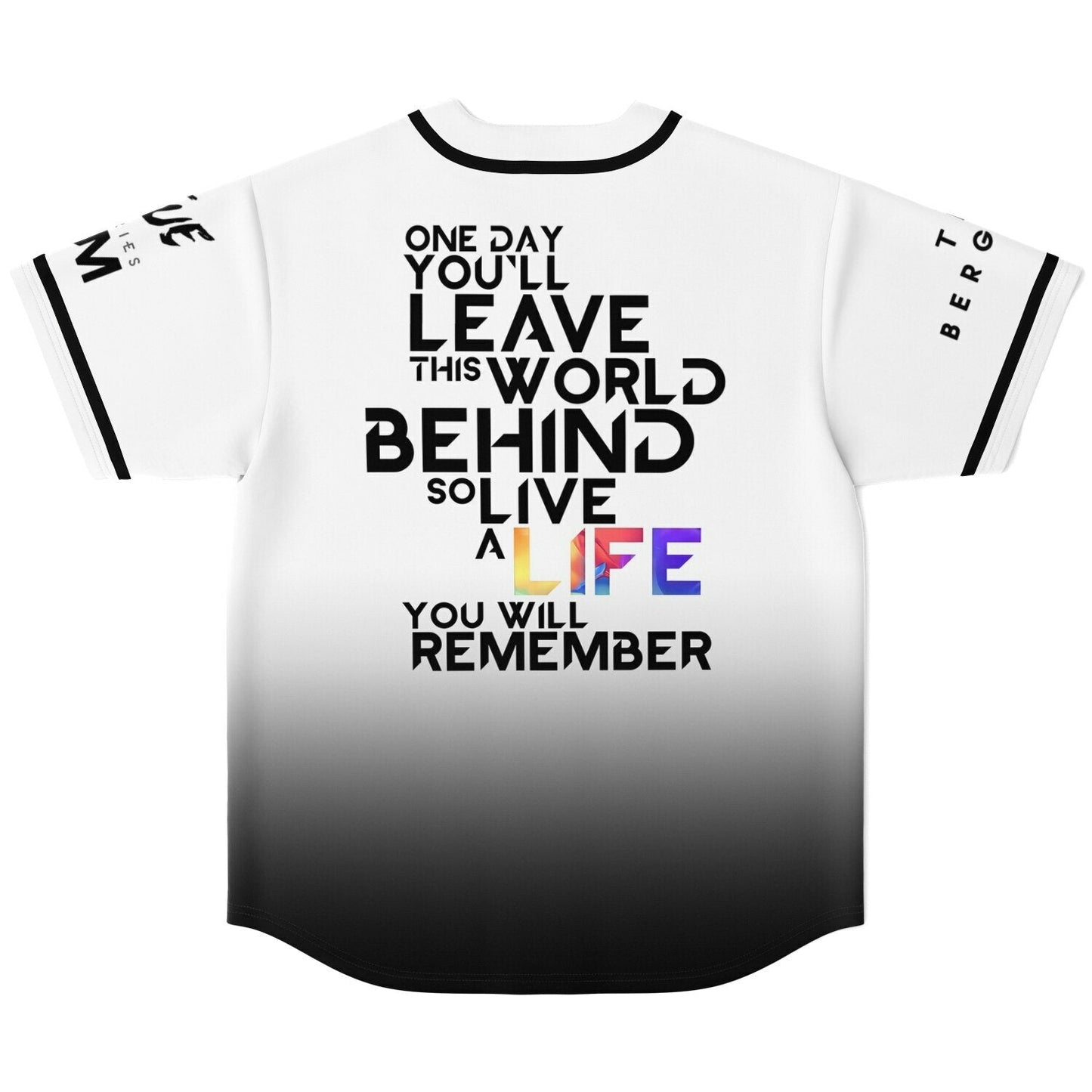 Avicii White Black Triangle Logo Rave Baseball Jersey