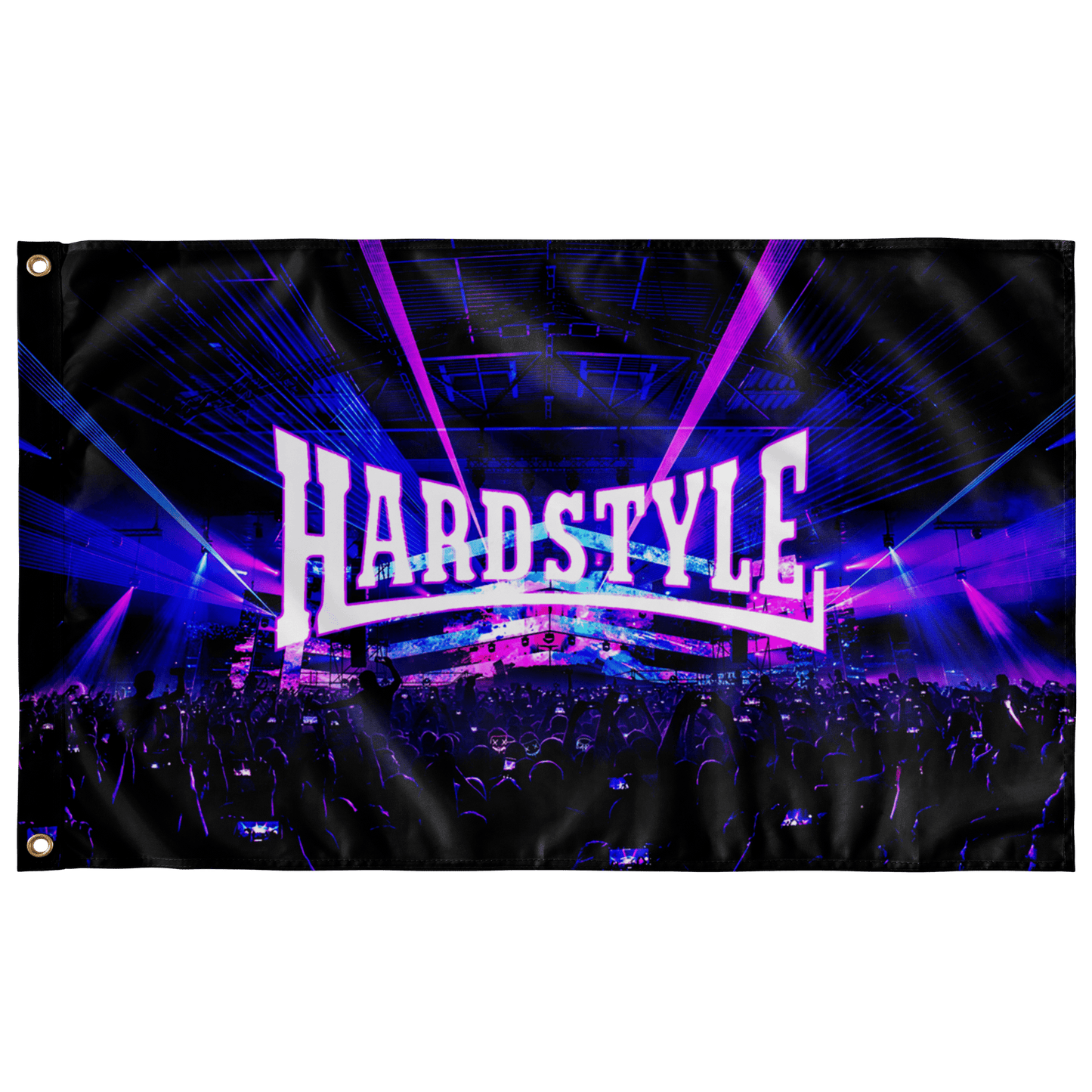 Black Concert Rave Flag
