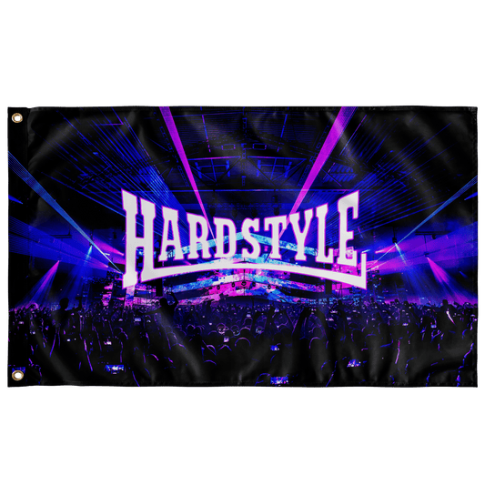 Black Concert Rave Flag