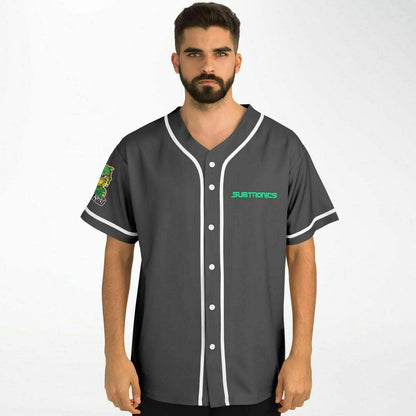 Subtronics Dark Charcoal Minimal Rave Baseball Jersey