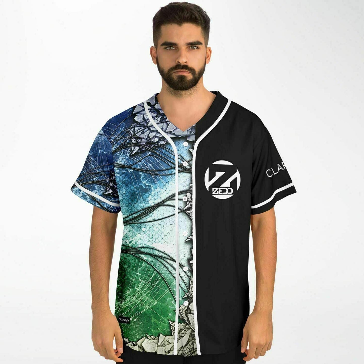 Zedd Split ‘Clarity’ Shattered Rave Baseball Jersey