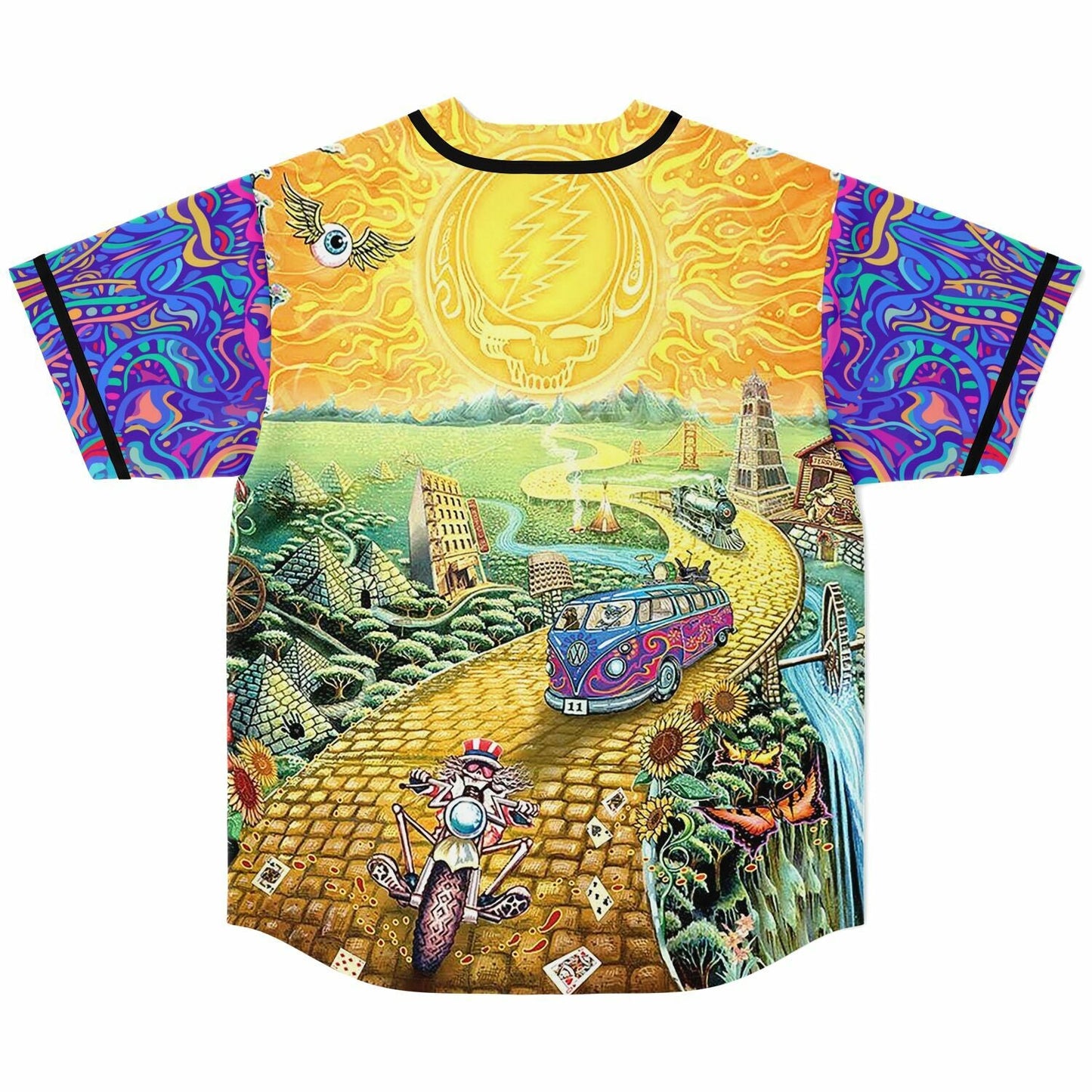 Psychedelic Rave Baseball Jersey