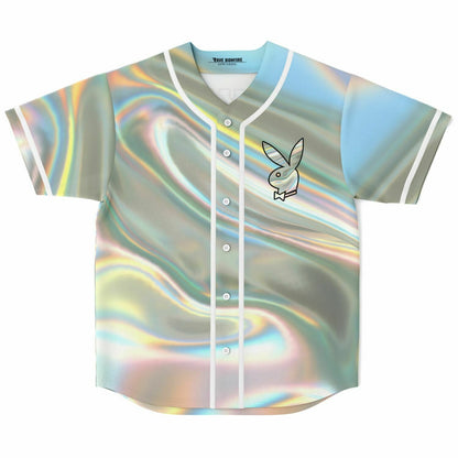 Iridescent Holographic Rave Baseball Jersey