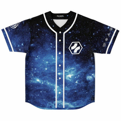 Jason Ross Deep Blue Cosmic Galaxy Rave Baseball Jersey