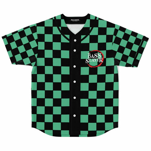 Green Black Rave Baseball Jersey
