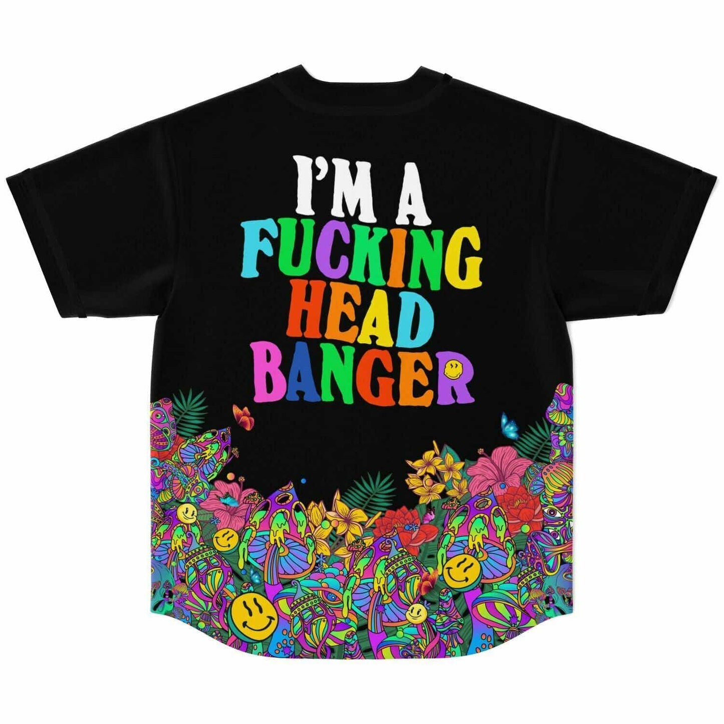 Excision Black Rave Baseball Jersey