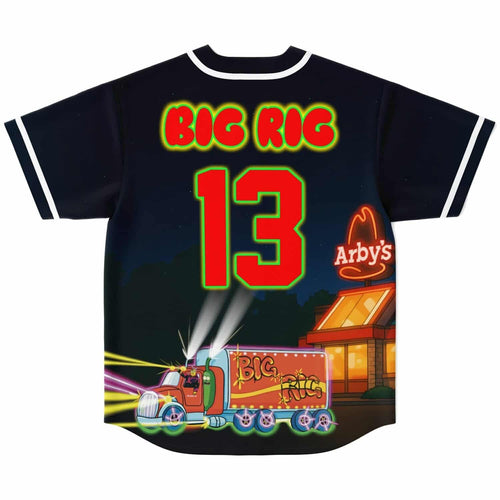 Dark Navy Arby’S Fast Rave Baseball Jersey