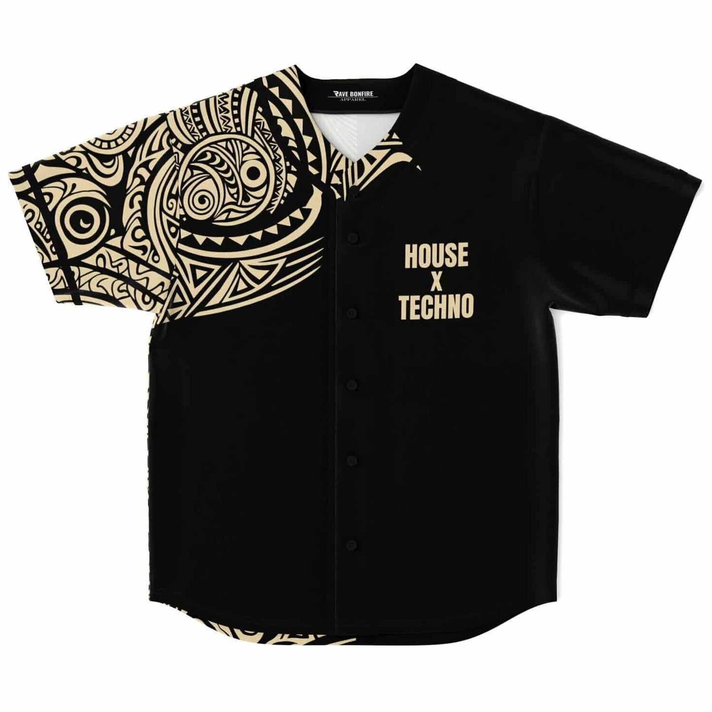 Dom Dolla Black Polynesian Rave Baseball Jersey