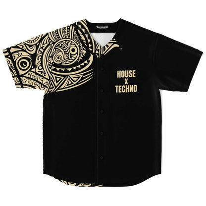 Dom Dolla Black Polynesian Rave Baseball Jersey