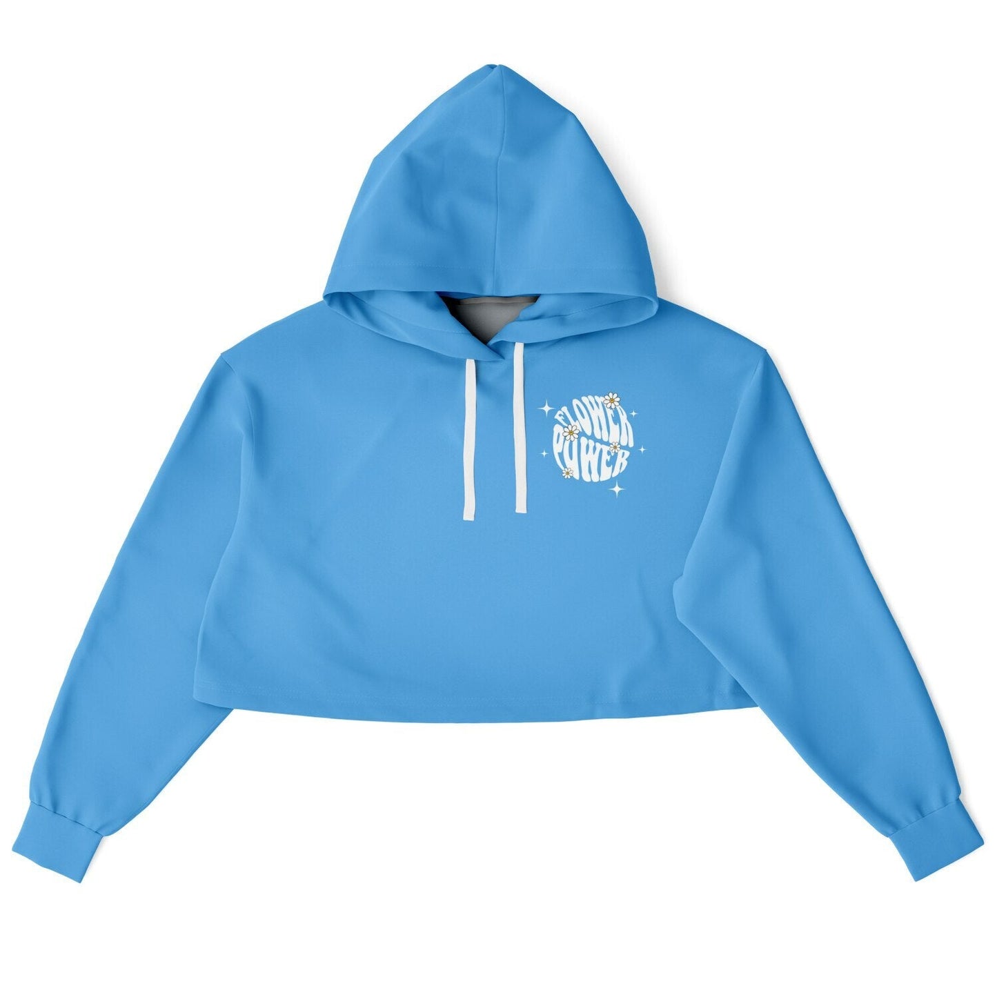 Flower power Cropped Hoodie