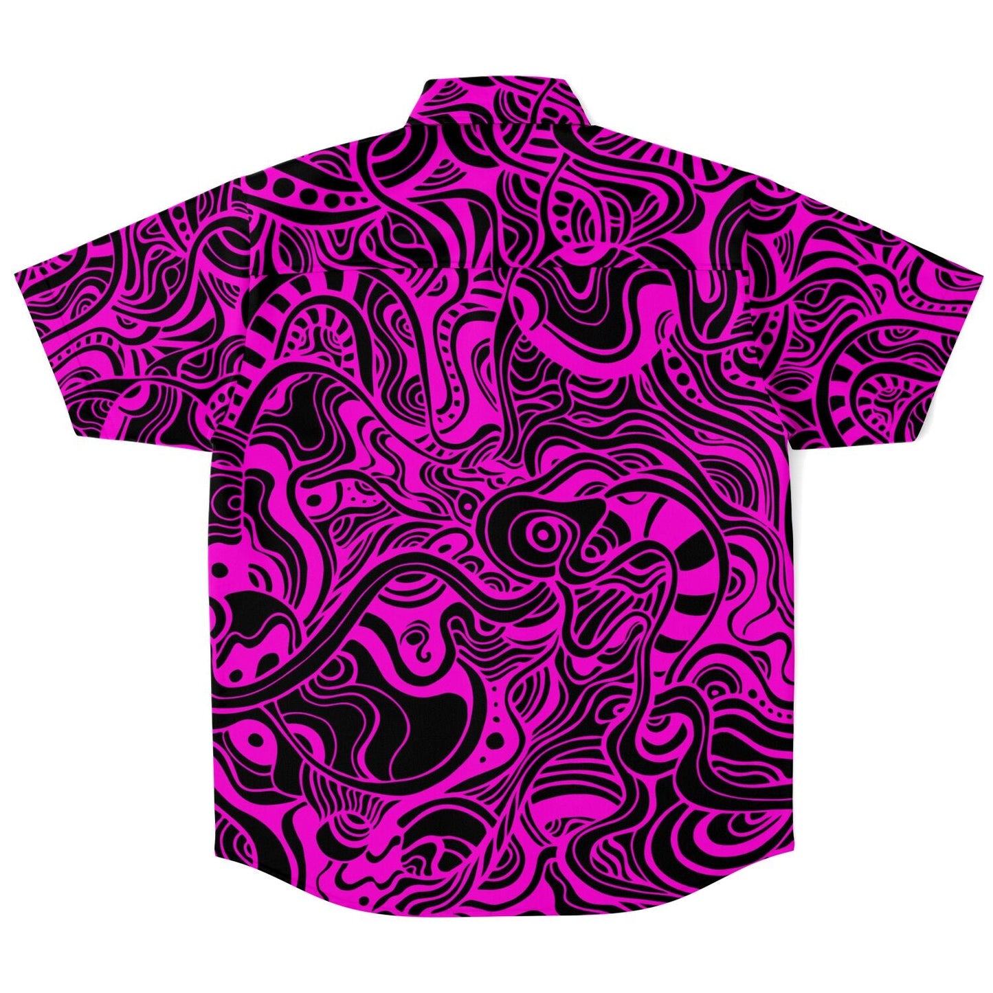 Trippy pink doddles buttons up